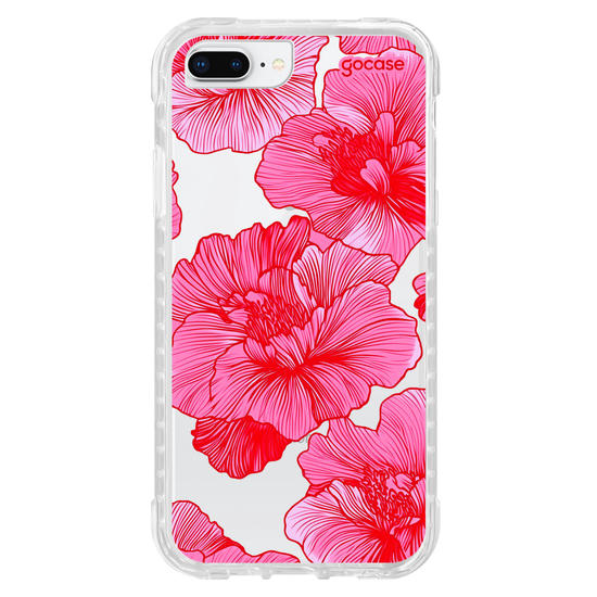 Capinha para celular  Red and Pink Flowers