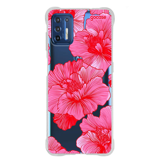 Capinha para celular  Red and Pink Flowers