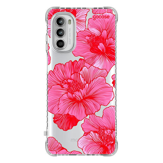 Capinha para celular  Red and Pink Flowers