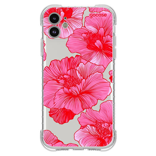 Capinha para celular  Red and Pink Flowers