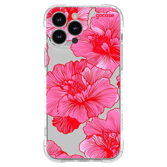 Capinha para celular  Red and Pink Flowers