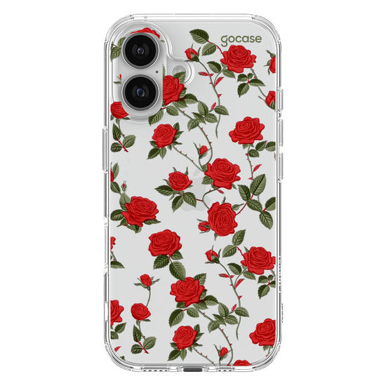 Capinha para celular  Rosas Vermelhas Pattern
