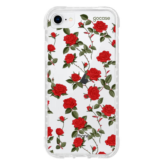 Capinha para celular  Rosas Vermelhas Pattern
