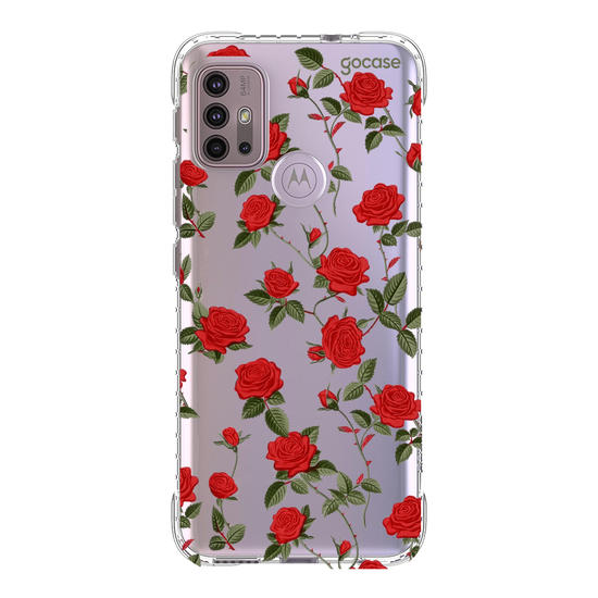 Capinha para celular  Rosas Vermelhas Pattern