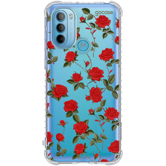 Capinha para celular  Rosas Vermelhas Pattern