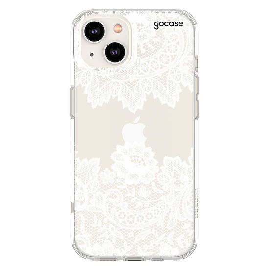 Capinha para celular Renda Manuscrita White