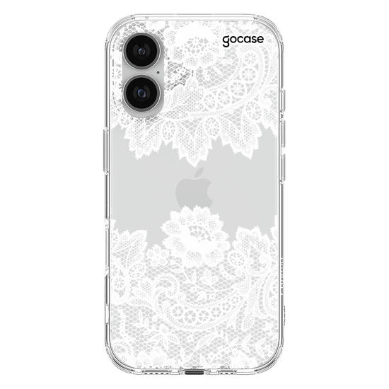 Capinha para celular Renda Manuscrita White