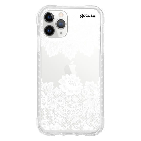 Capinha para celular Renda Manuscrita White