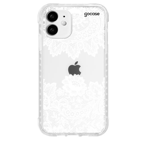 Capinha para celular Renda Manuscrita White