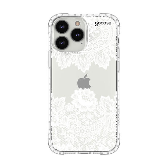 Capinha para celular Renda Manuscrita White