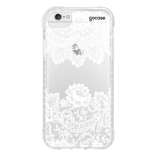 Capinha para celular Renda Manuscrita White