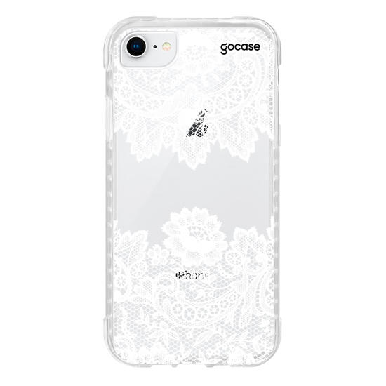 Capinha para celular Renda Manuscrita White