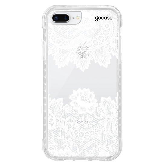 Capinha para celular Renda Manuscrita White