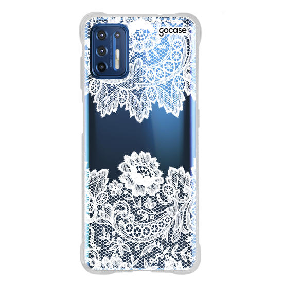 Capinha para celular Renda Manuscrita White