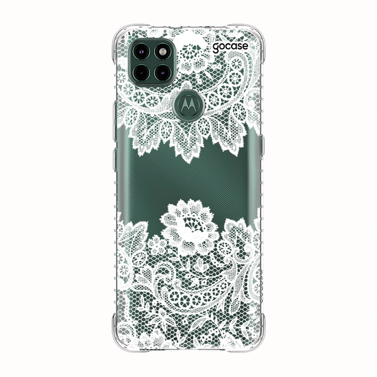 Capinha para celular Renda Manuscrita White