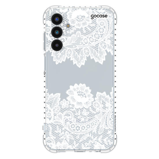 Capinha para celular Renda Manuscrita White