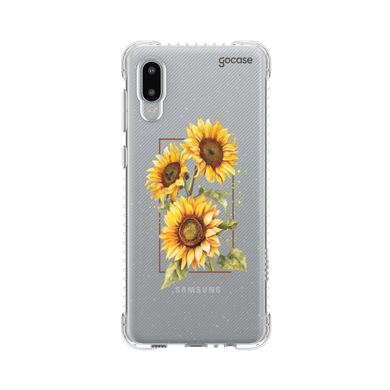 Capinha Para Celular -  Retrato - Girassóis