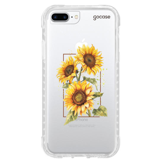 Capinha para celular Capinha Para Celular -  Retrato - Girassóis