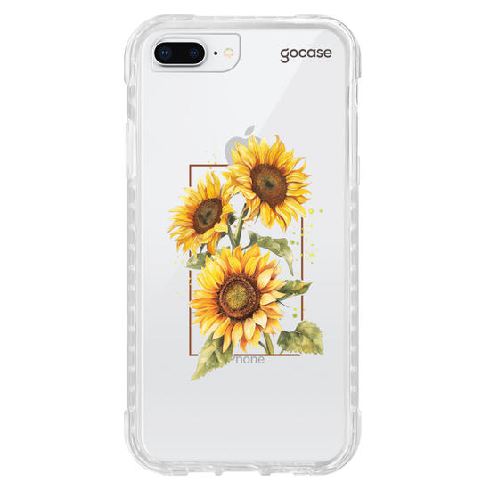 Capinha para celular Capinha Para Celular -  Retrato - Girassóis