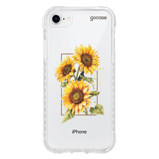 Capinha para celular Capinha Para Celular -  Retrato - Girassóis