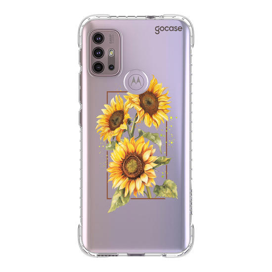 Capinha para celular Capinha Para Celular -  Retrato - Girassóis