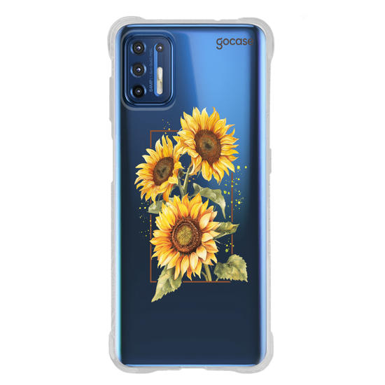 Capinha para celular Capinha Para Celular -  Retrato - Girassóis