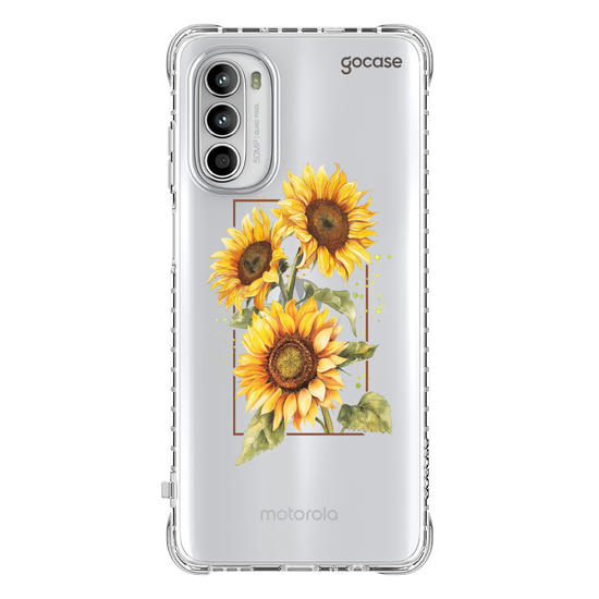 Capinha para celular Capinha Para Celular -  Retrato - Girassóis