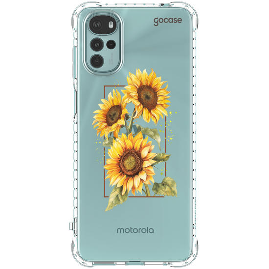 Capinha para celular Capinha Para Celular -  Retrato - Girassóis