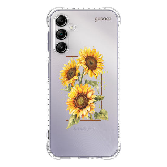 Capinha para celular Capinha Para Celular -  Retrato - Girassóis
