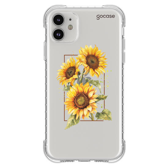 Capinha para celular Capinha Para Celular -  Retrato - Girassóis