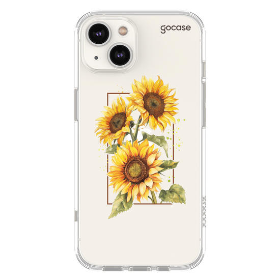 Capinha Para Celular -  Retrato - Girassóis