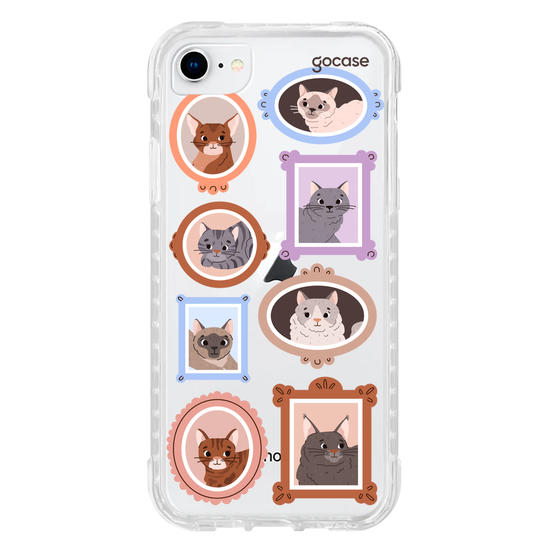 Capinha para celular  Retratos Gatos