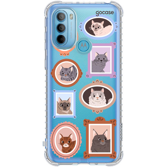 Capinha para celular  Retratos Gatos