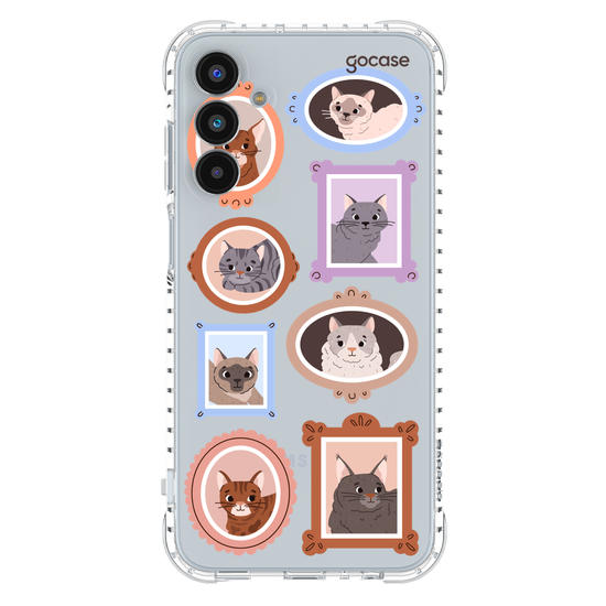 Capinha para celular  Retratos Gatos