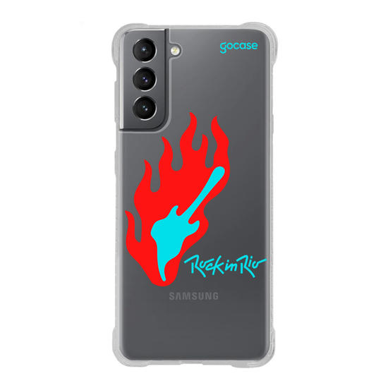 Capinha para celular  Rock in Rio - Guitar Fire
