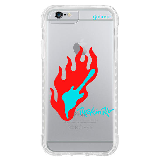 Capinha para celular  Rock in Rio - Guitar Fire