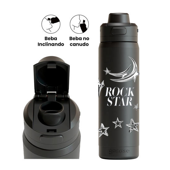 Garrafa Térmica Flip Pro - K-pop - Rockstar