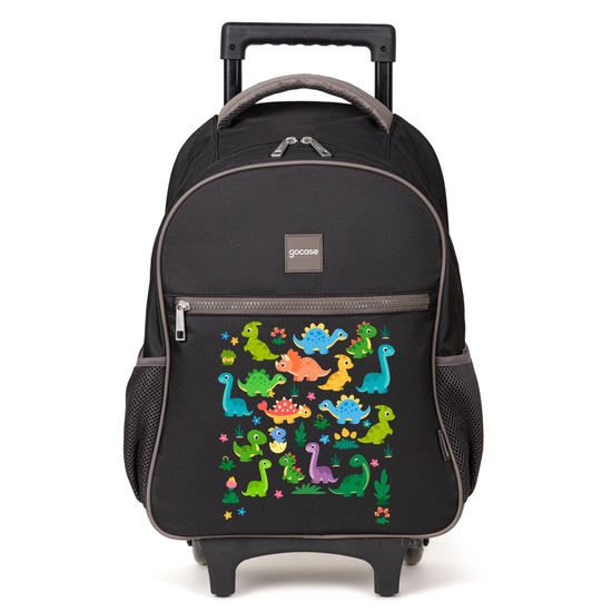 Mochila de Carrinho 2 Rodas Play - Dinossauros Fofos
