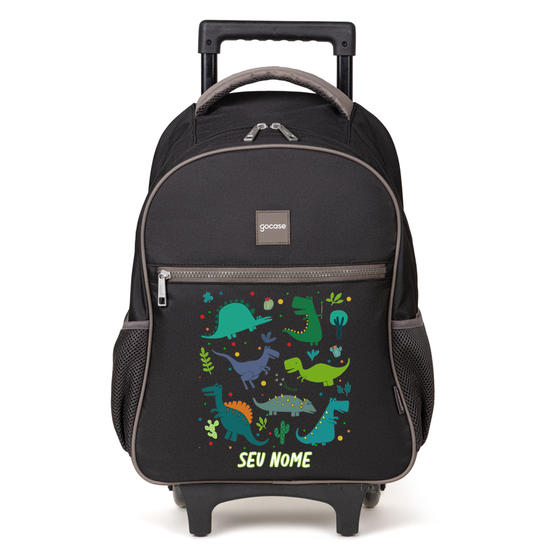 Mochila de Carrinho 2 Rodas Play - Pré-história
