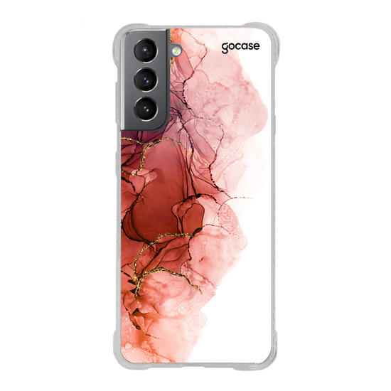 Capinha para celular Rosa em Aquarela