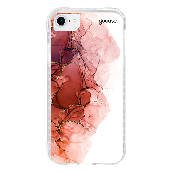 Capinha para celular Rosa em Aquarela
