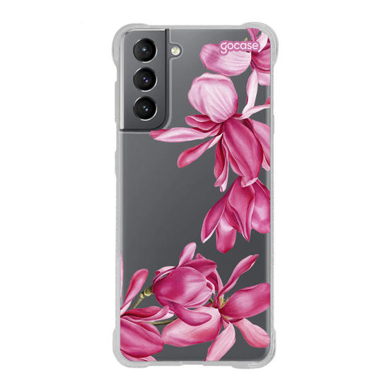 Capinha para celular  Rosa Magnólia