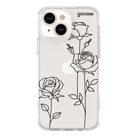Roses delicate lines Phone Case