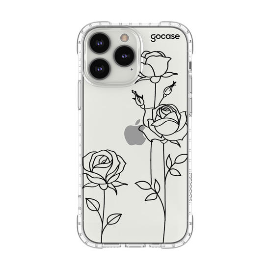 Capinha para celular Rosas Linhas Delicadas