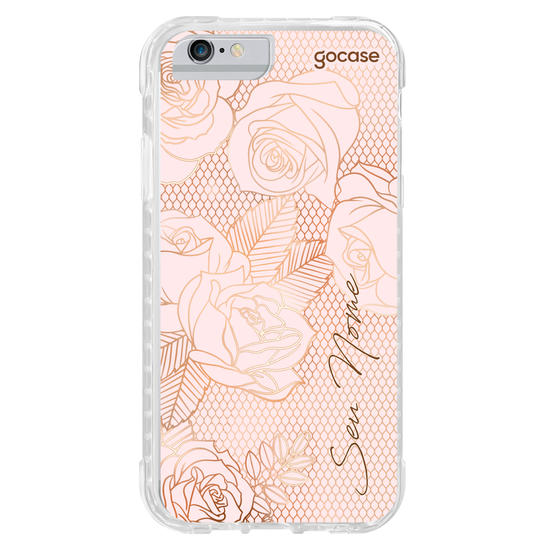 Capinha para celular Rosas Rendadas