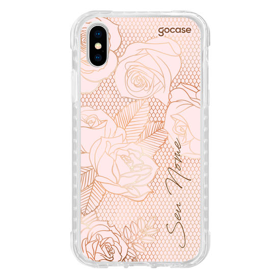 Capinha para celular Rosas Rendadas