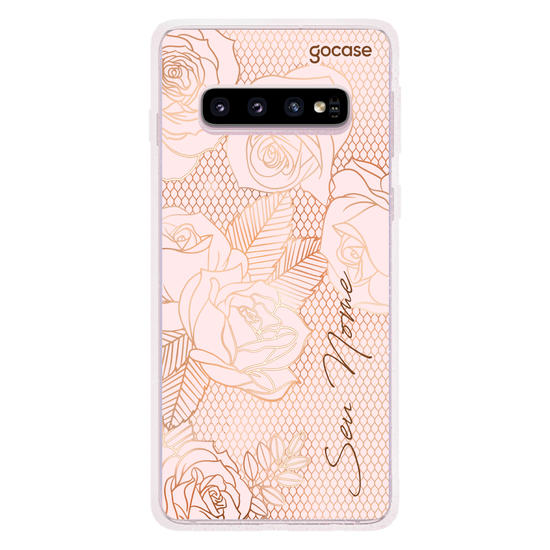 Capinha para celular Rosas Rendadas