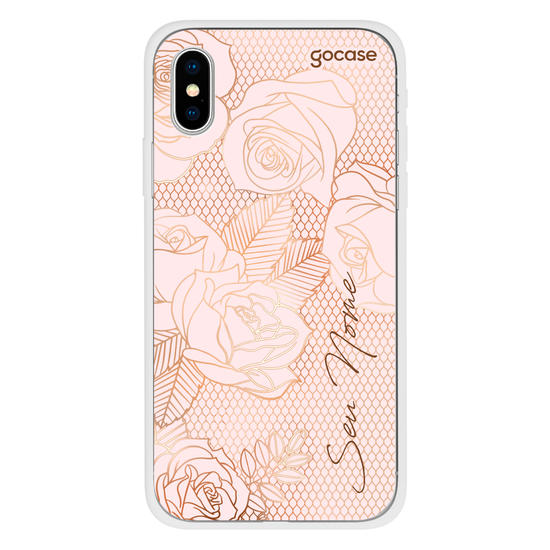 Capinha para celular Rosas Rendadas