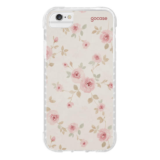 Capinha para celular  Rosas Românticas Aquareladas