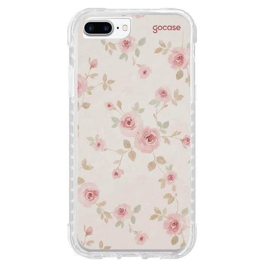 Capinha para celular  Rosas Românticas Aquareladas